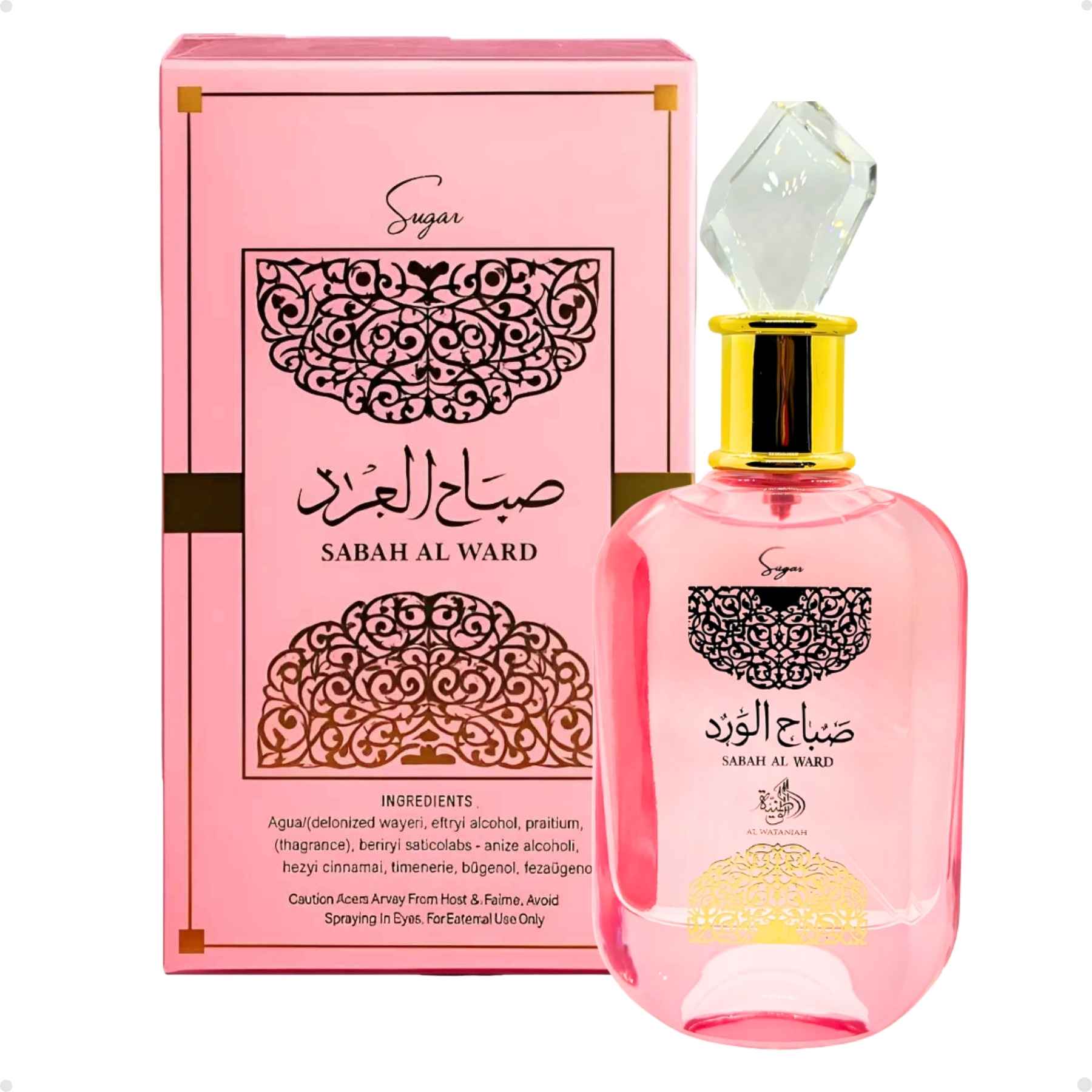 Perfume Arabe Feminino Sabah Al Ward Sugar Al Wataniah EDP 100ml