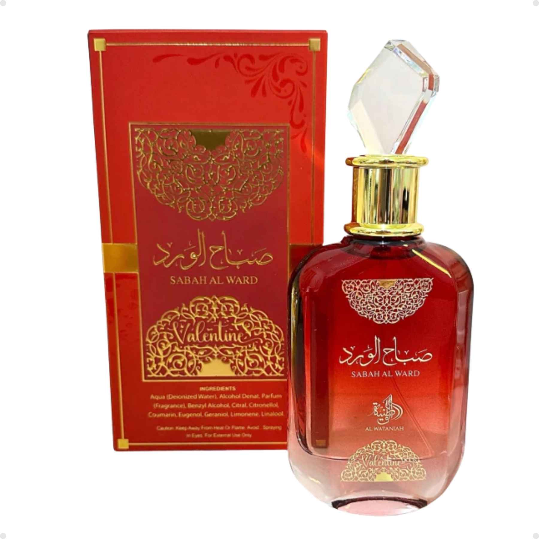 Perfume Arabe Feminino Sabah Al Ward Valentine Al Wataniah EDP 100ml