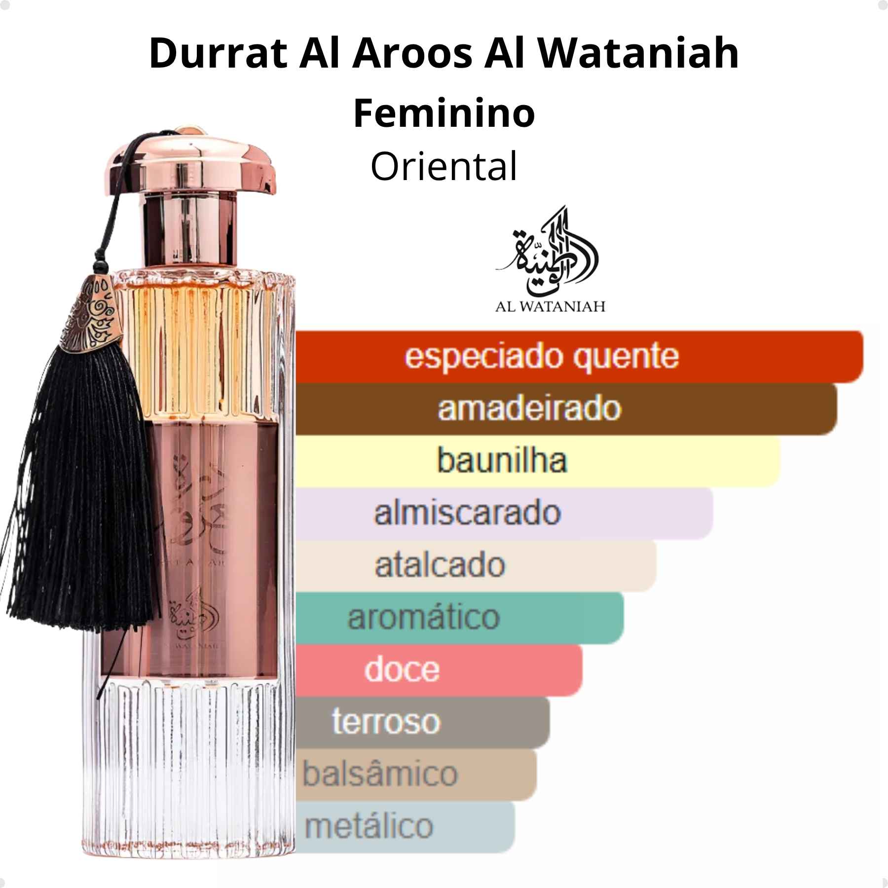 Perfume Arabe Feminino Durrat Al Aroos EDP 85ml - Imagem 3