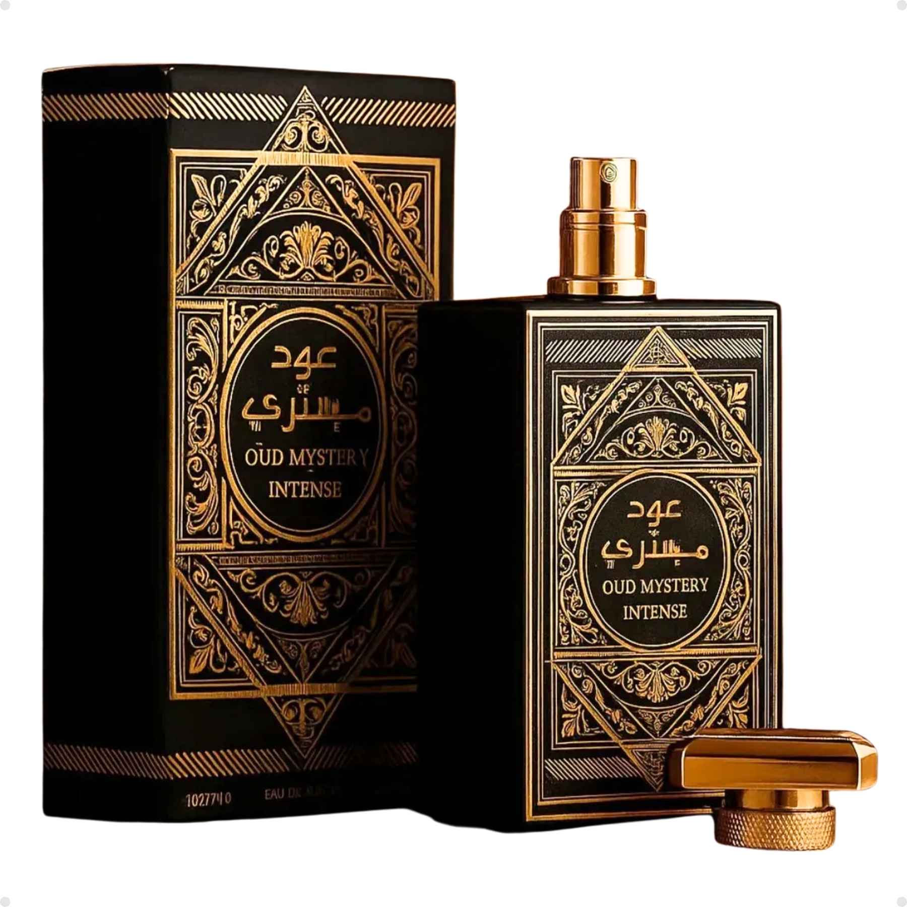 Perfume Arabe Masculino Oud Mystery Intense Al Wataniah EDP 100ml - Imagem 4