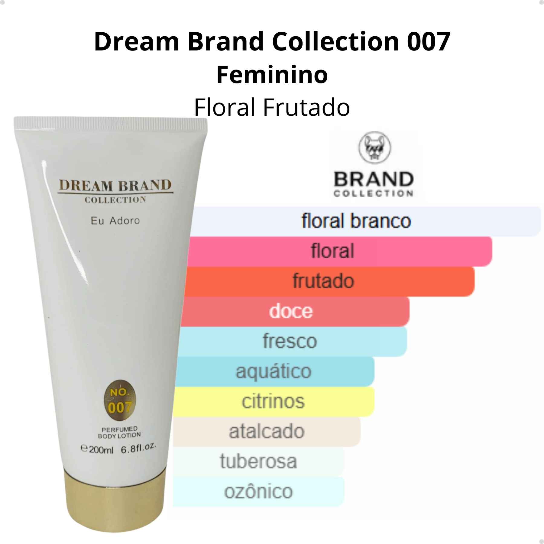 Brand Collection 007 - Creme Hidratante - Feminino - 200ml - Imagem 2