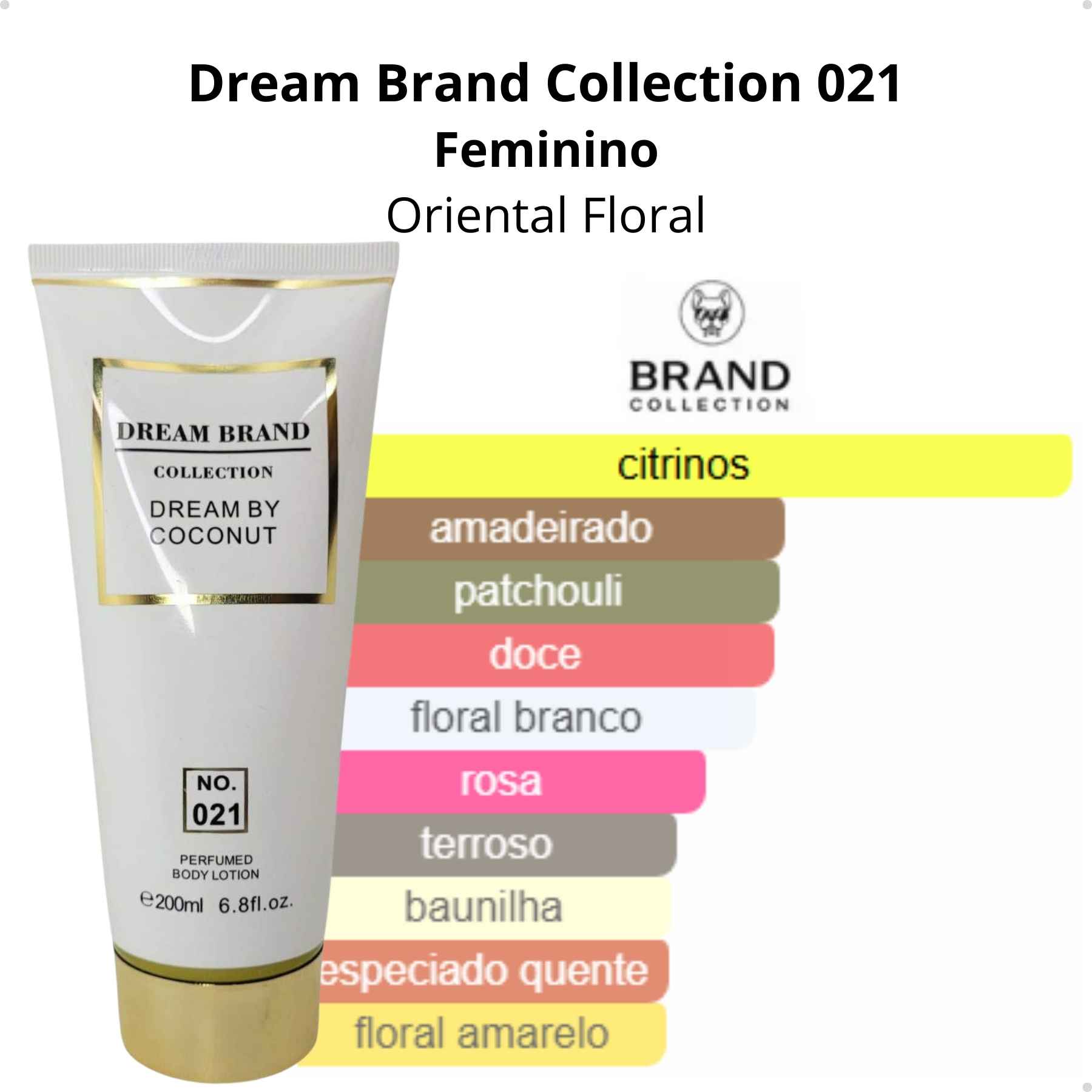 Brand Collection 021- Creme Hidratante Dream By Coconut 200ml - Imagem 2